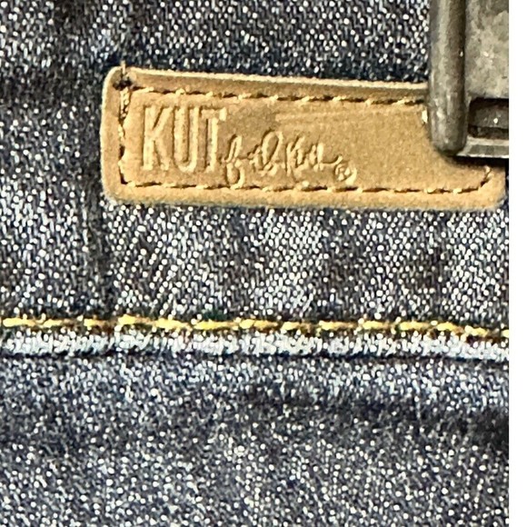 KUT FROM THE KLOTH Size 2 Dark Wash Jeans Style #KP494MS1 Straight Leg Mid Rise - Picture 6 of 12